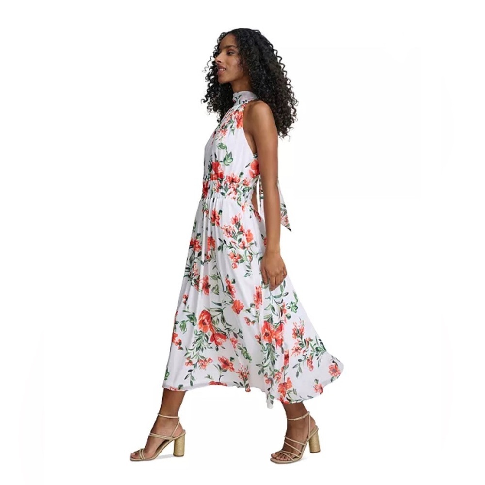 Brand New Calvin Klein Women’s Floral A-Line Halter Dress, Size 10 Petite, NWT - Picture 8 of 8
